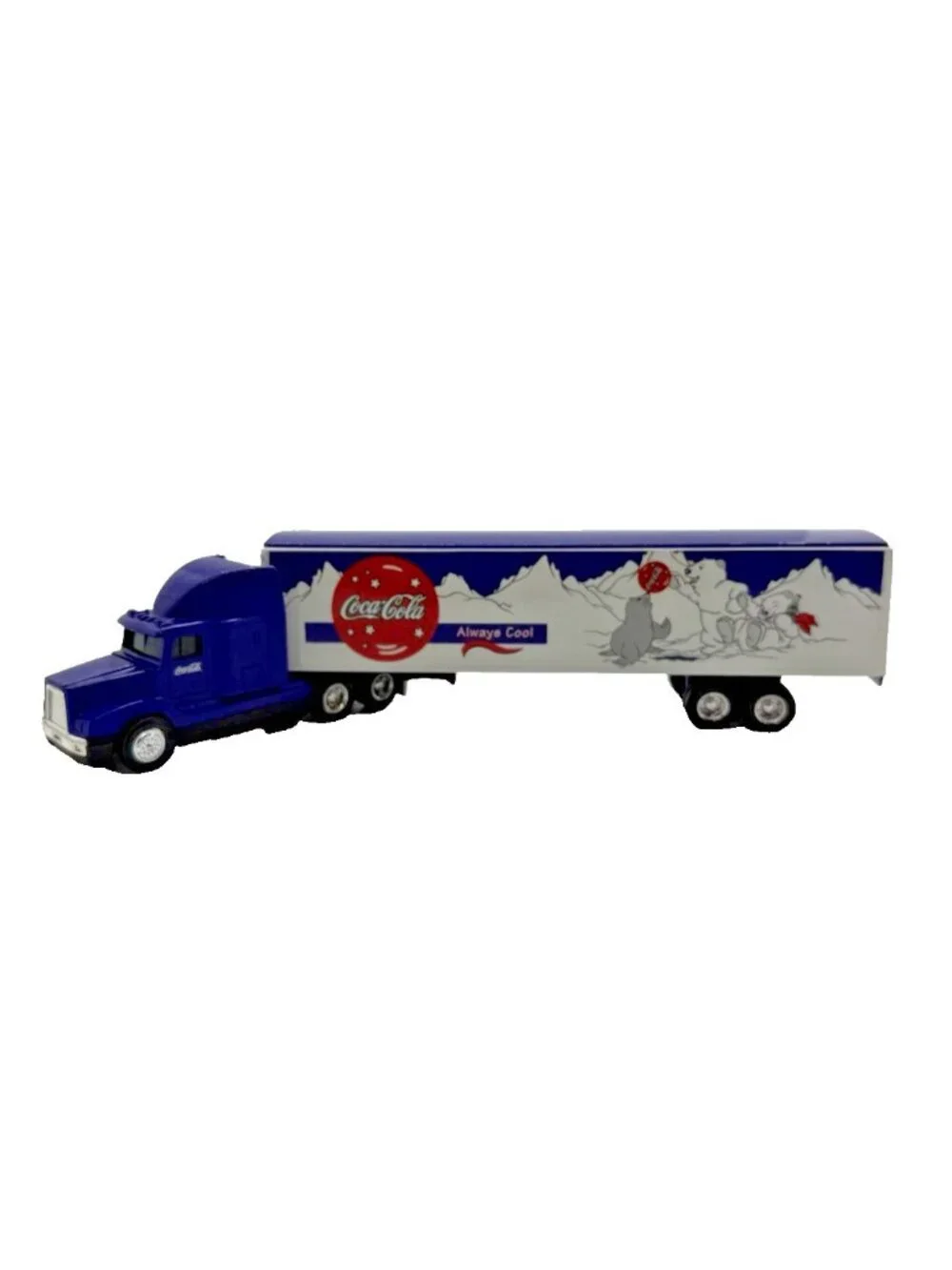 Coca-Cola 1998 Always Cool Bears Collectible 1/64 Scale Tractor Trailer Die Cast